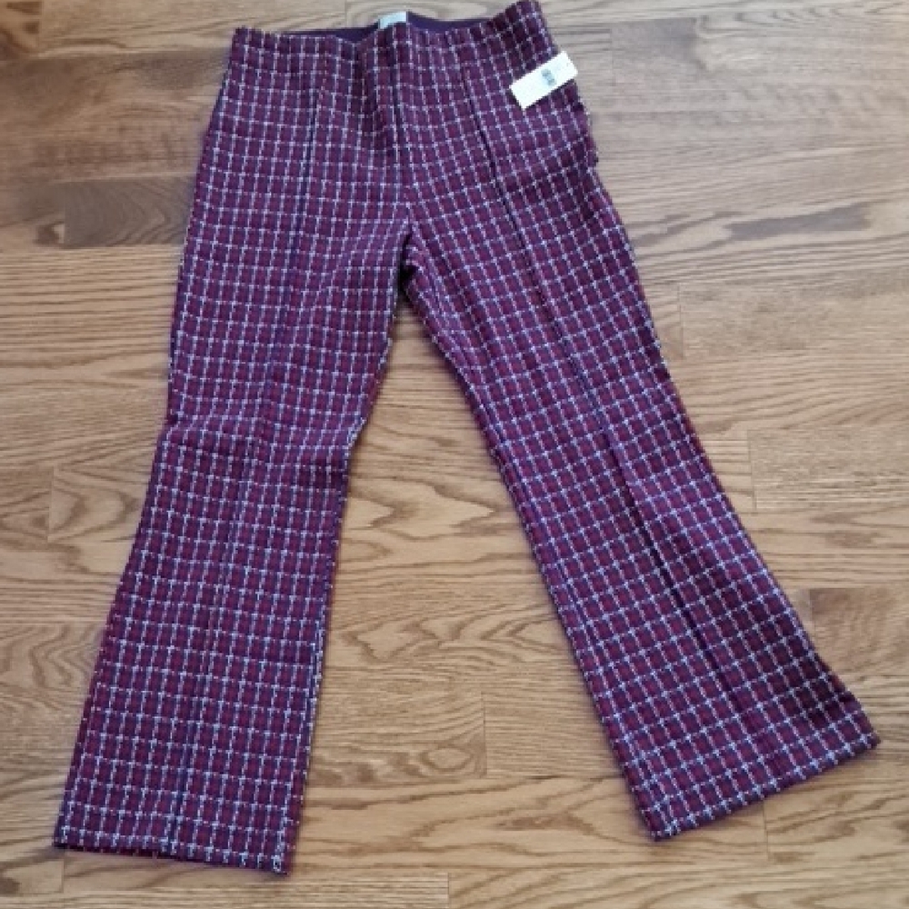 Anthropologie Maeve Margot Plaid Pants